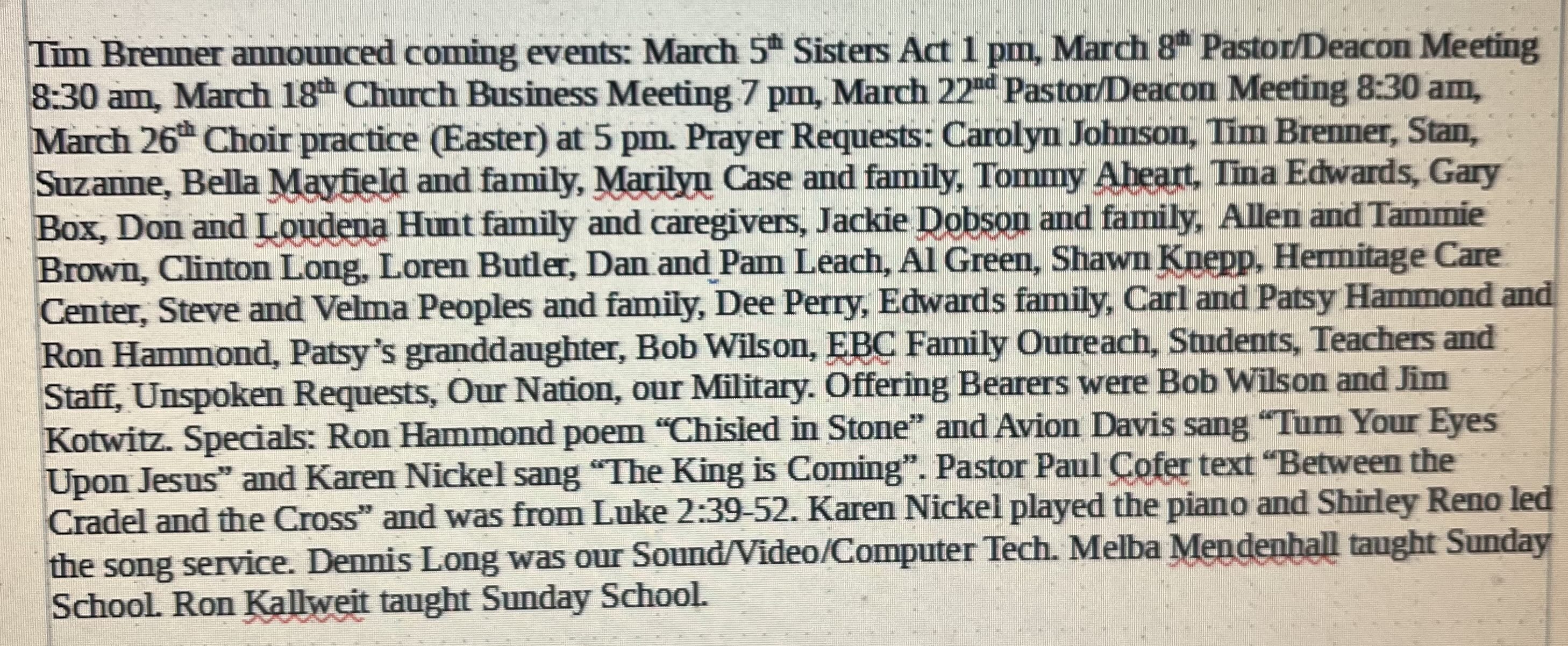 EBC News for 3/1/2026 EBC News 03012026