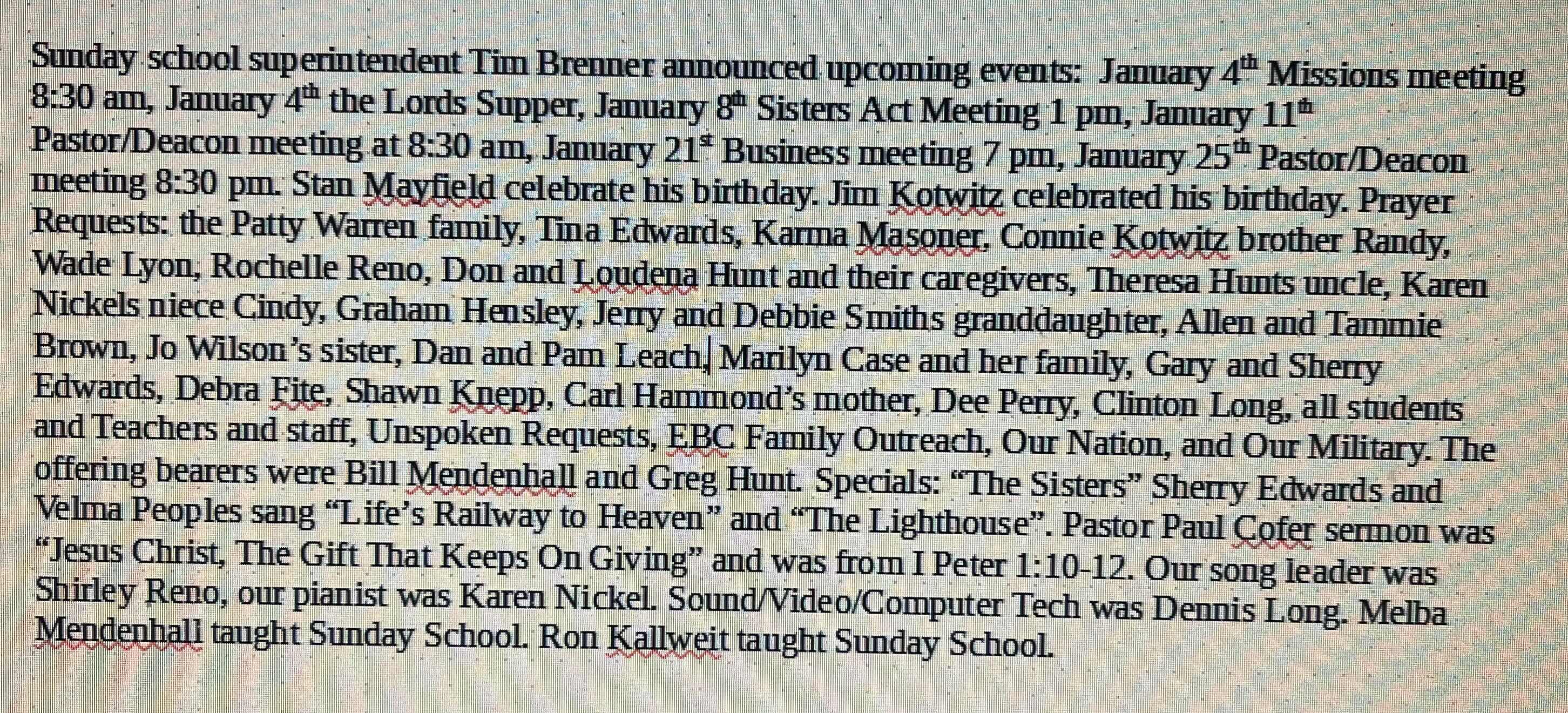 EBC News for December 28, 2025